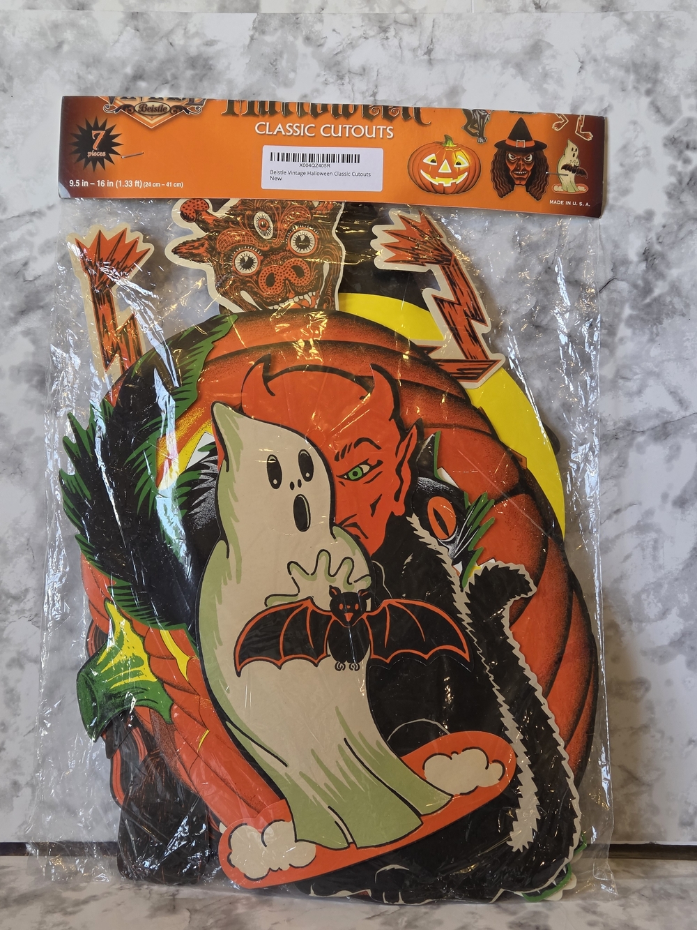 Vintage Halloween Classic Cutouts 7 Pieces